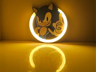 Sonic Ring LED lamp, no AMS, big and small