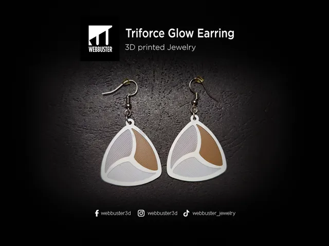 Triforce Glow Earring - Earrings