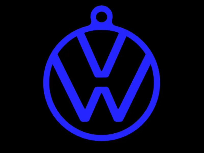 VW Keychain new vw logo