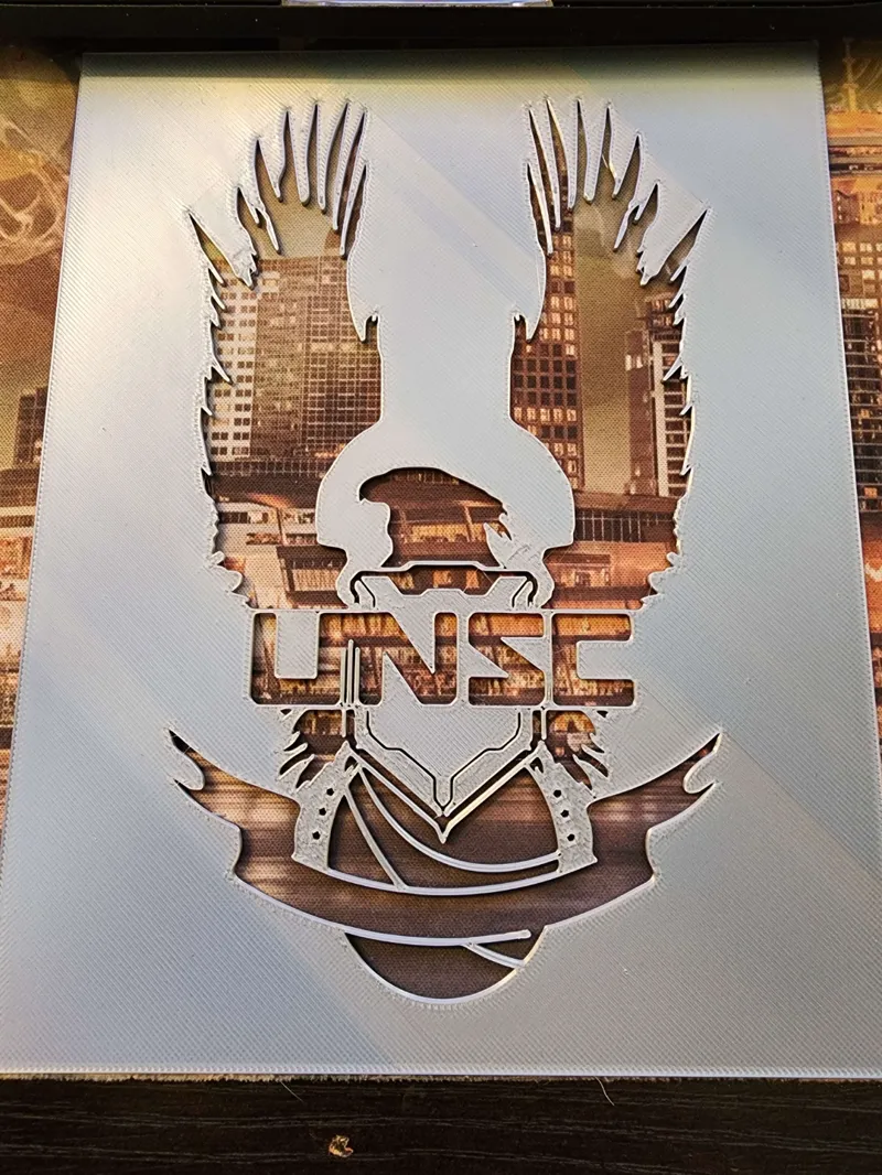 Halo UNSC logo Stencil
