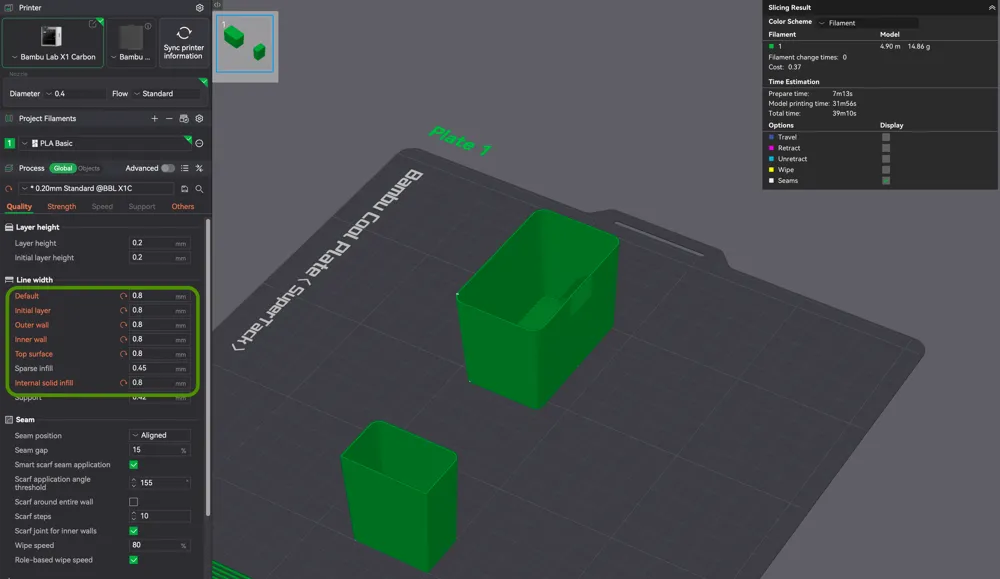 Gridfinity bin with label (Customizable & F3d) - Free 3D Print Model ...