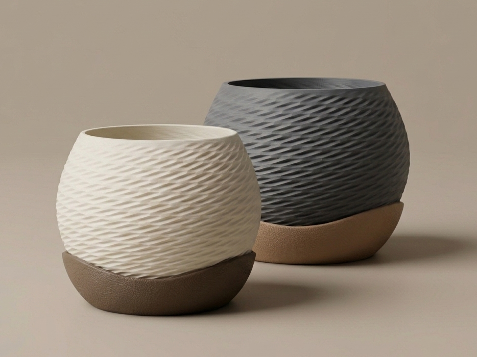 Low Poly Swirling Planter