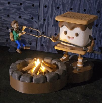 S'mores Campfire Treat (tea light)
