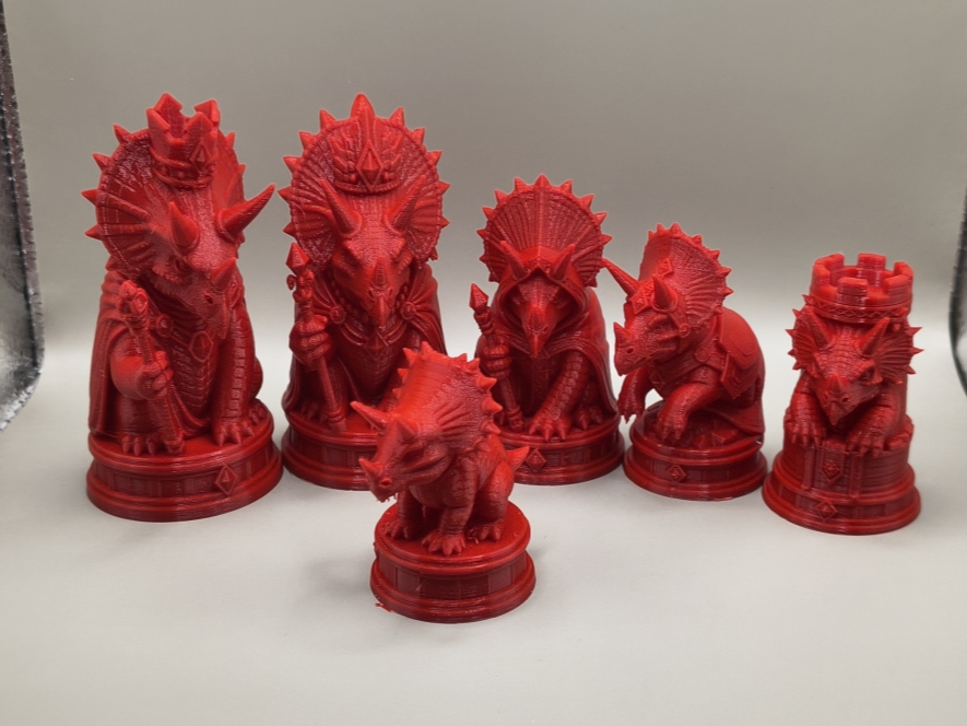 Triceratops Kingdom Chess Set