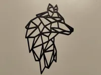 Décoration murale chien low poly — photo 1