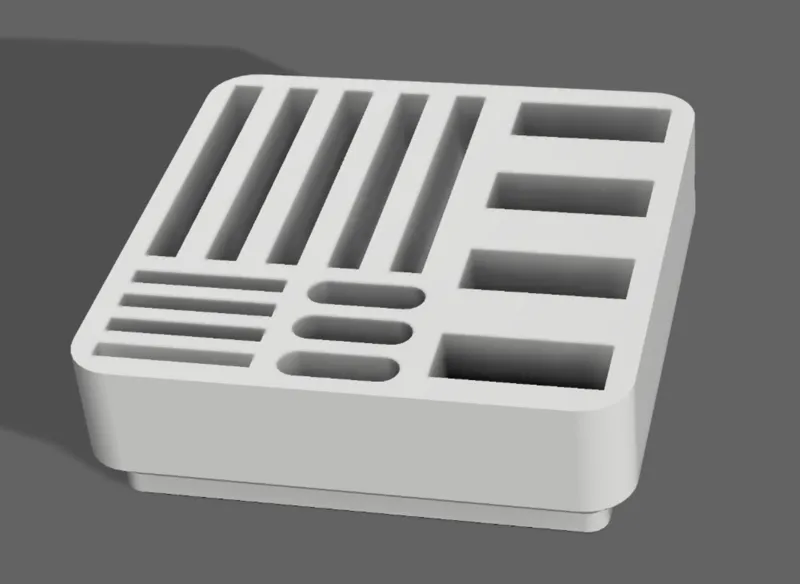 Gridfinity Bin 1x1 USB and SD Holder