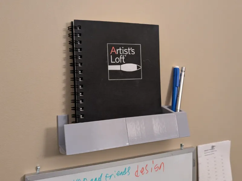 book and pencil holder shelf command strip