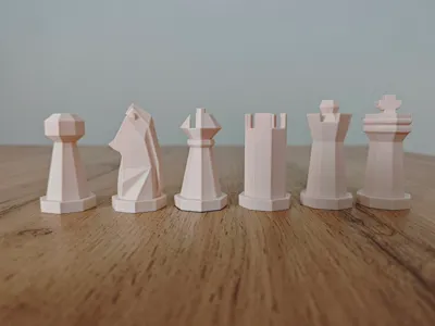 Modern Minimalist Chess Set