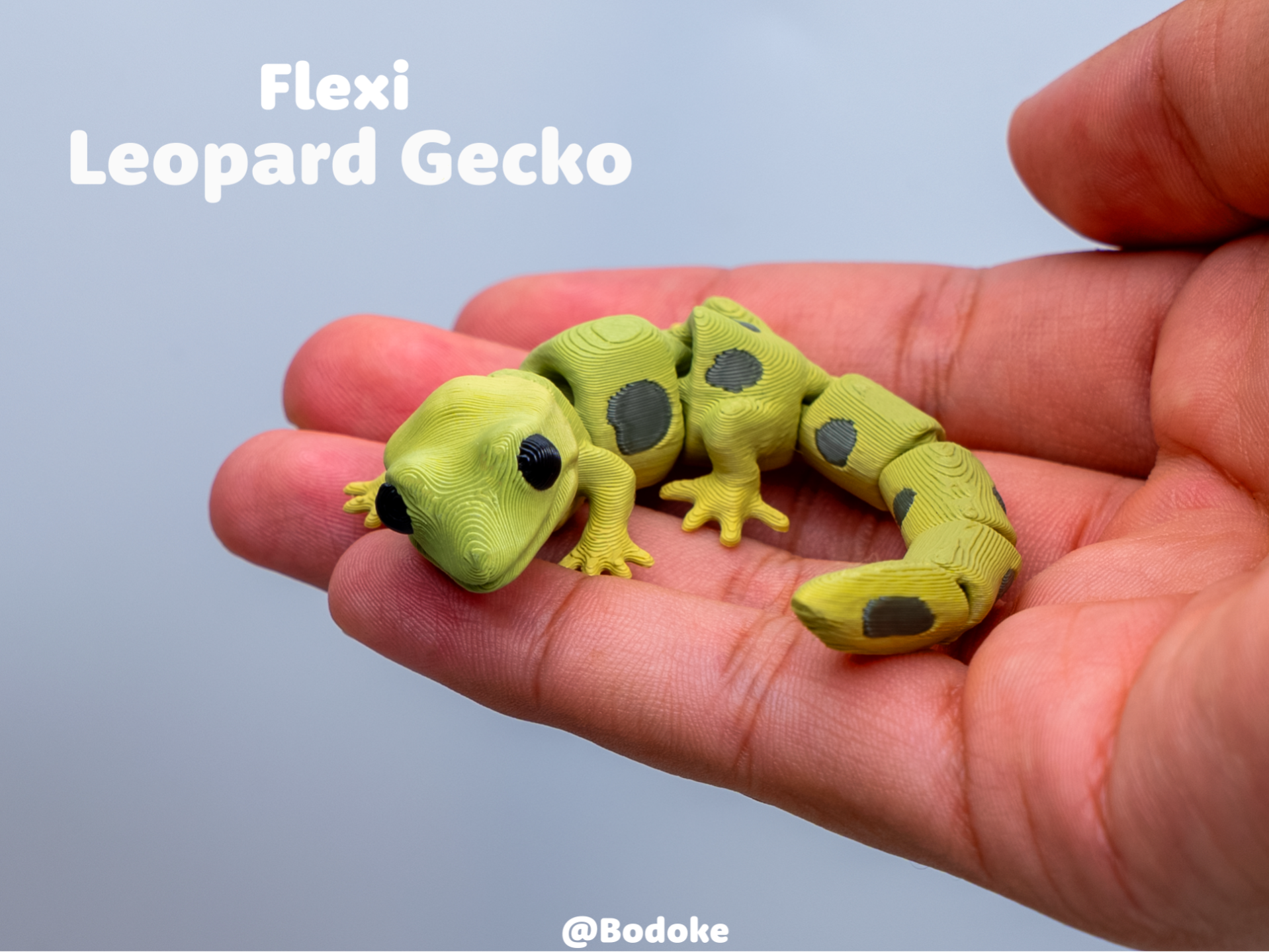 Flexi Leopard Gecko - Articulated - 3D printed Animals, in stock in India