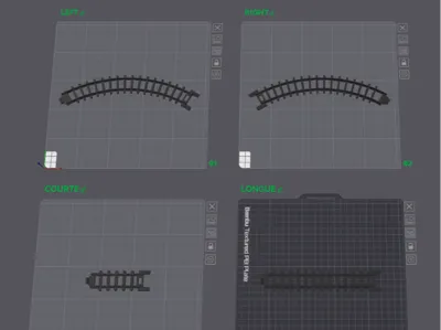 Printable Christmas train tracks 