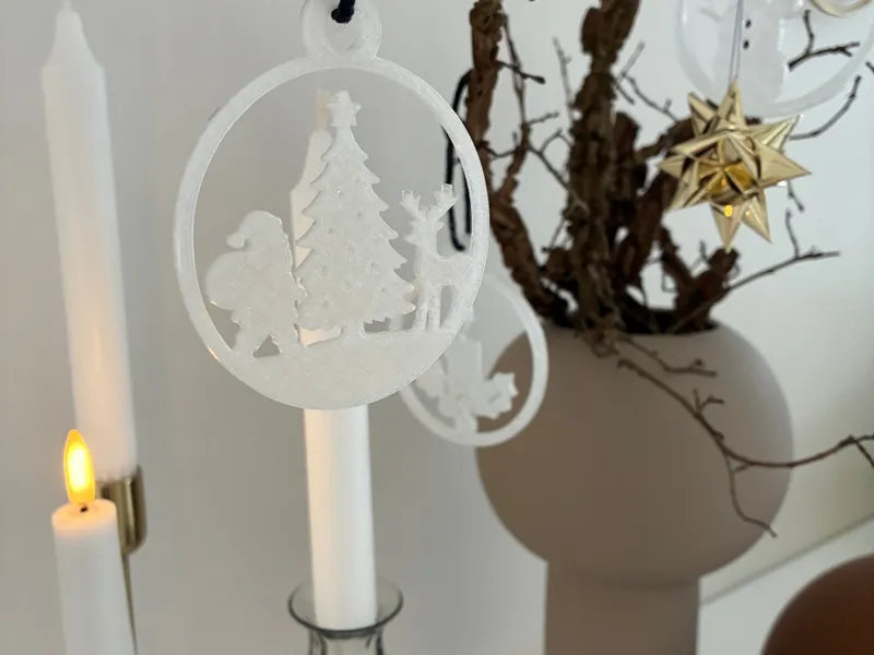 Christmas Ornaments – Easy Print & Hang