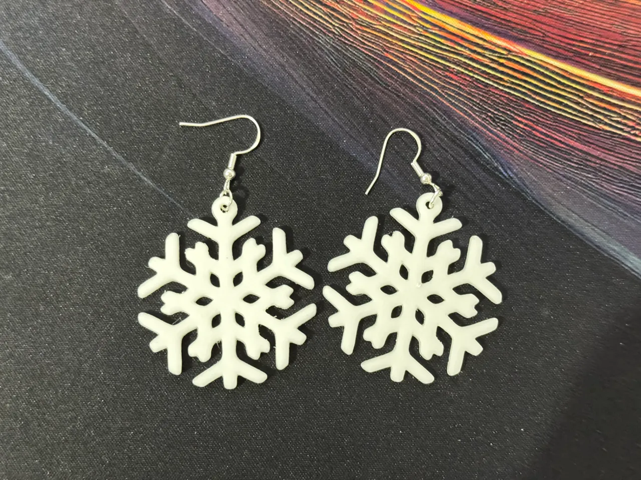 Snow earrings view 4