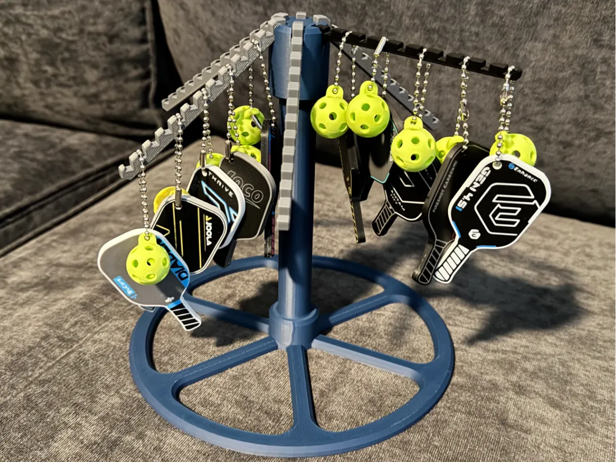 System Keychains Customizable Keychain Display System 1 - Free 3D Print Model - MakerWorld