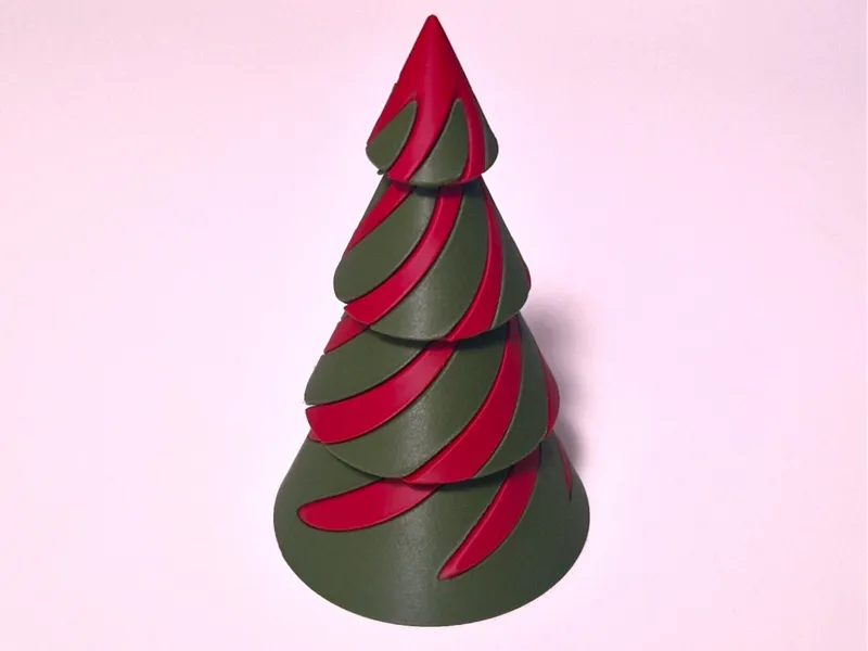 Christmas Tree Spiral Fidget Cone