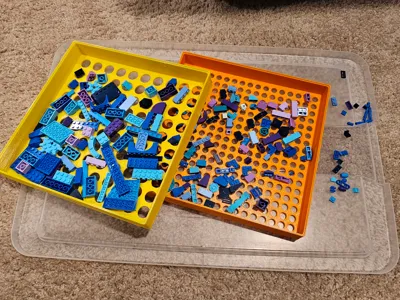 Building Block Sorting Trays - Small and Large