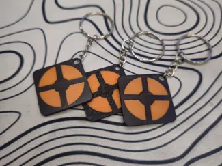 TF2 logo keychain