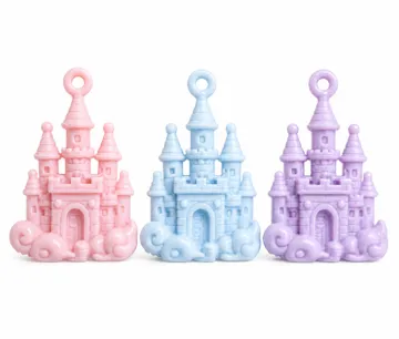 Llavero: Fairytale Castle Charm–Keychain, Bag Charm&Pendant — vista de referencia 3