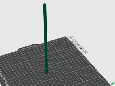 Straw with bottom stop