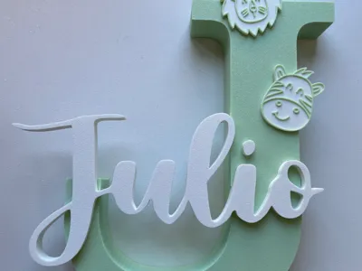 July letter decoration