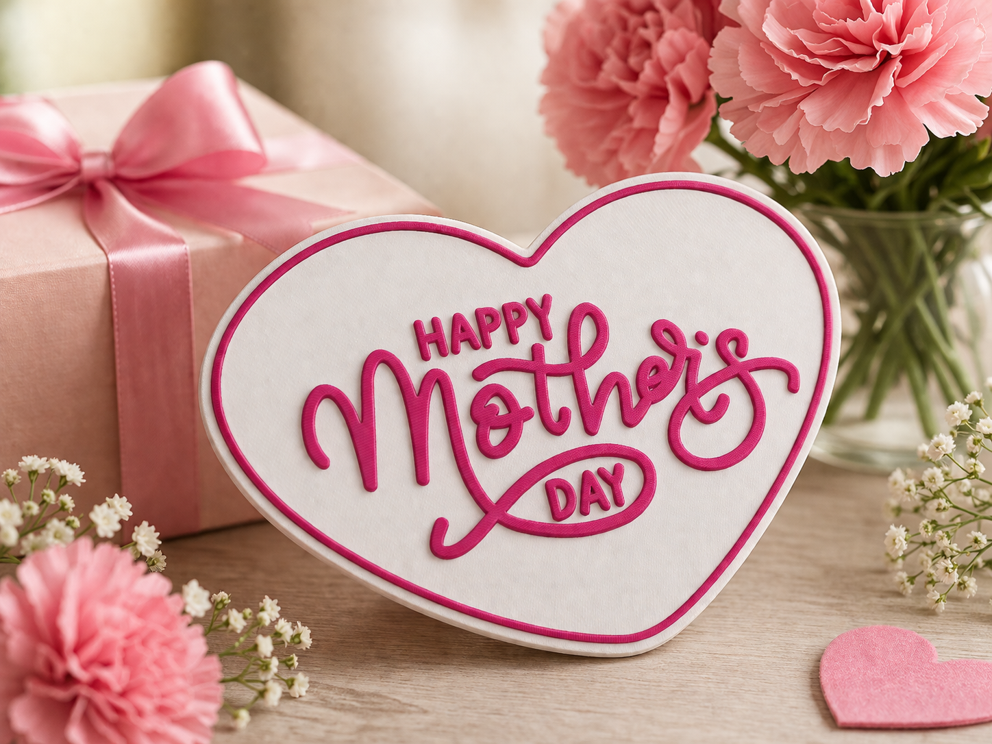 Happy Mother's Day Heart Sign AMS MultiColor Ready