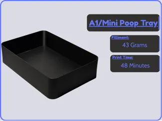 Poop Tray for A1/Mini