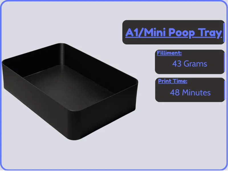 Poop Tray for A1/Mini