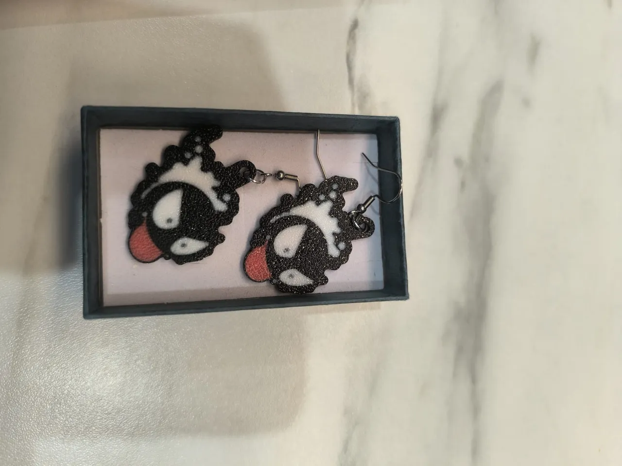 Gastly Pokemon Earrings – Ghost Dangle Jewelry view 2