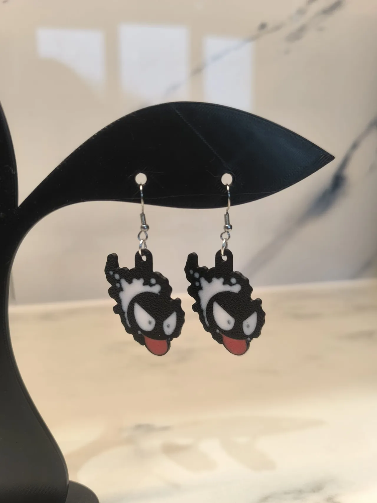 Gastly Pokemon Earrings – Ghost Dangle Jewelry view 4