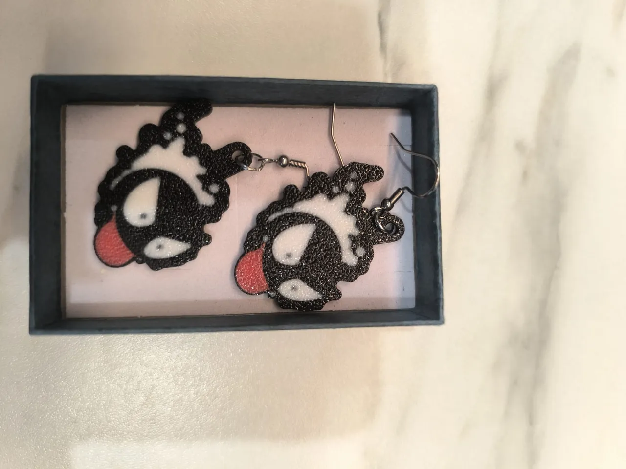 Gastly Pokemon Earrings – Ghost Dangle Jewelry view 3