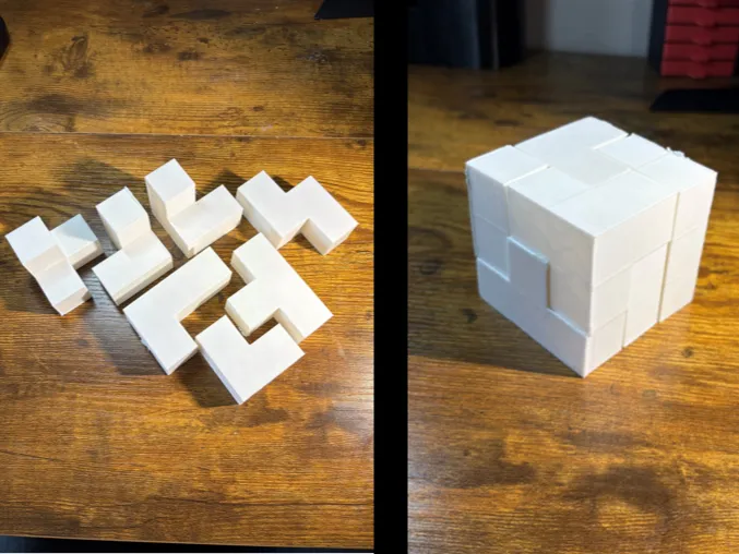 Cube brain teaser puzzle - Multiple difficulties