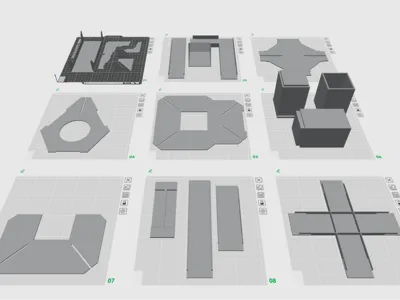 Walkways & Platforms for Sci/Fi Gang game