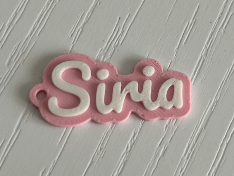 Siria - 3d printed name keychain personalized 