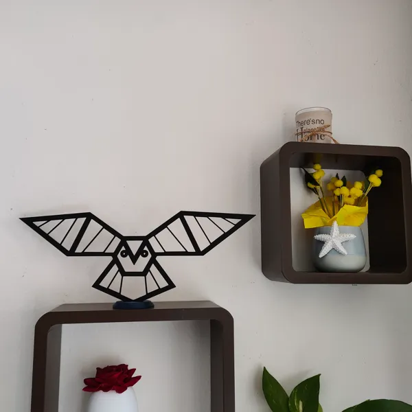 Hibou stylisé minimaliste