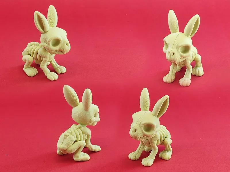 Cute Skeleton Rabbit Figurine (Hopper)
