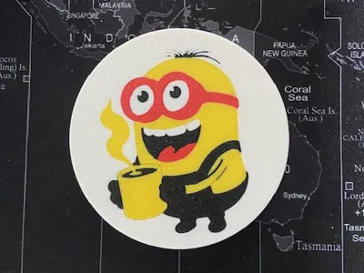 Minion Coffee Coaster