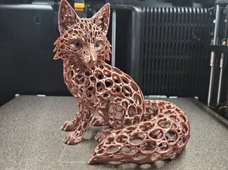 Voronoi Fox – Elegant Nature Art Sculpture