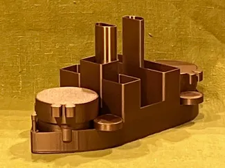 Battleship at Anchor: A Pre-Dreadnought Pen Holder