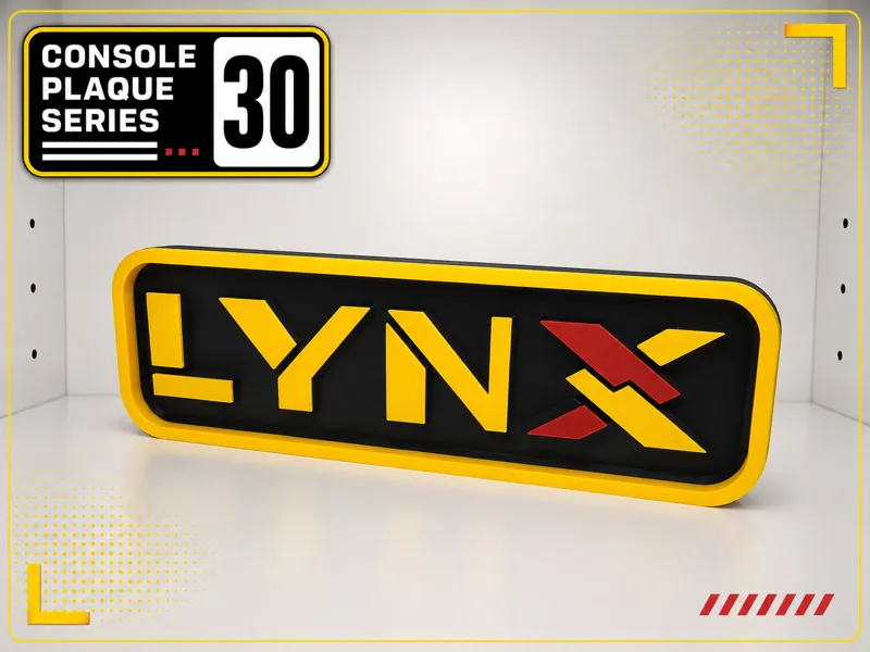 Console Logo Plaque - Lynx / Atari Lynx