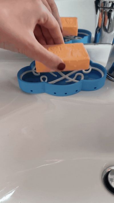 Cloud soap / sponge holder