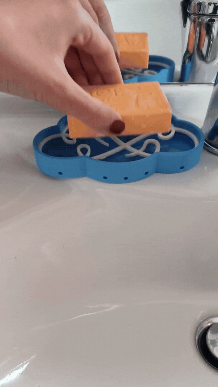Cloud soap / sponge holder