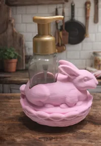 Lapin sur un panier, porte-savon liquide — photo 6