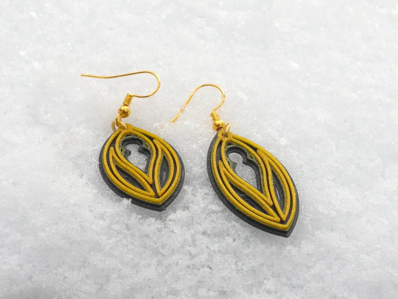 Earrings - 'Fish' view 2
