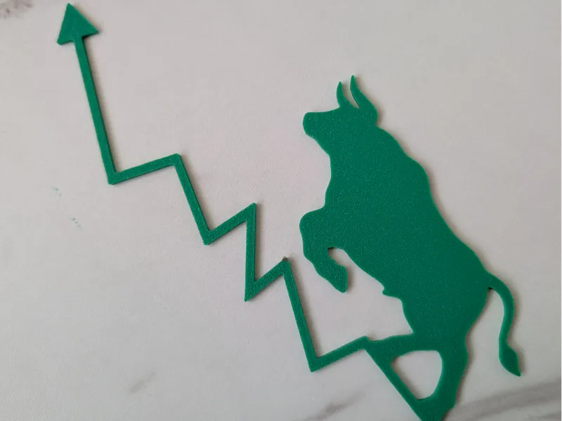 bull with chart