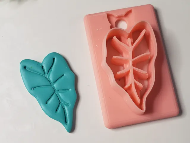 Alocasia Leaf Polymer Clay Earring Cutter