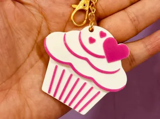 NFC CUPCAKE KEYCHAIN