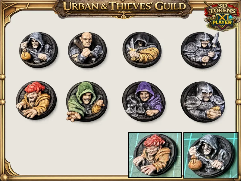 Urban & Thieves: 3D Tokens Monster Compendium V4