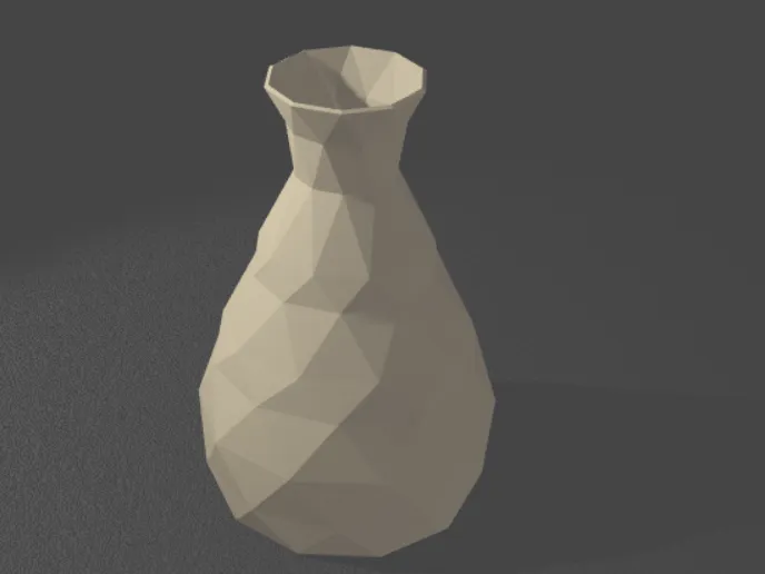 Flower Vase - Low Poly