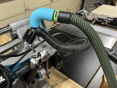 Makita 1019 to Festool hose with 90^ bend
