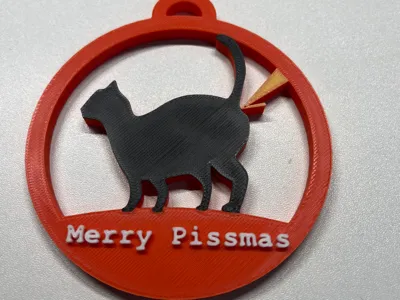 Cat Christmas Ornament