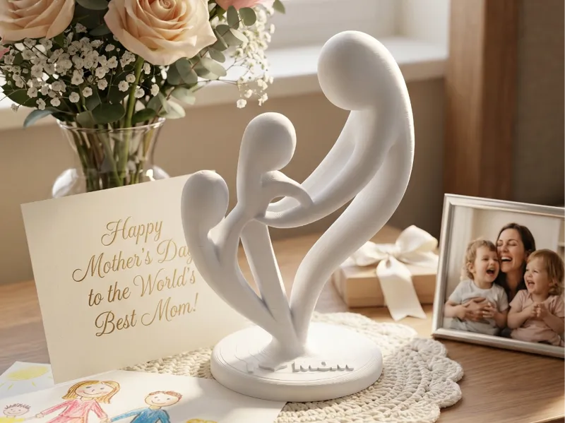 Mother's Day 3D Family Sculpture